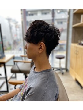 ソイクフ 高田馬場店(SOY-KUFU) MEN'S HAIRマッシュパーマアッシュブラックヘア