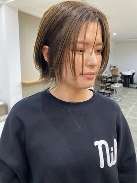 シンス(Since) 切りっぱなしボブ/レイヤーカット/ブリーチなしカラー