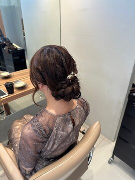 ガリカ 博多(Gallica) <入佐ひなの>結婚式お呼ばれ☆シニヨン編み込みアップアレンジ