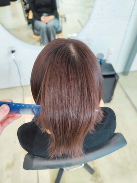 ビーヒアナウ N゜03 金沢駅西店(BE HERE NOW) 髪質改善カラー/ピンクブラウン/艶髪カラー/ケアカラー