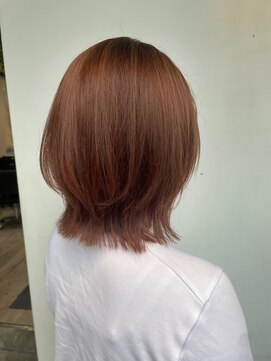 ヘアーメイクパウダー 天王寺寺田町店(Hair make powder) 大人可愛い20代30代40代小顔ウルフレイヤーテラコッタブラウン