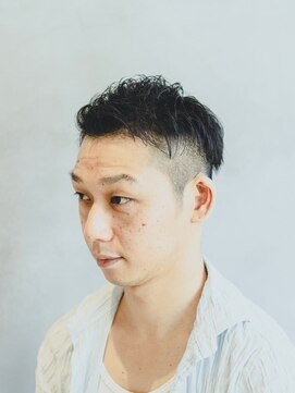 ニカイ(2F) メンズベリーショート/アップバング/ブルーブラック