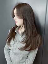 アルバム 新宿(ALBUM SHINJUKU)&nbsp;グレージュカラーグレーベージュレイヤーロング_F20074