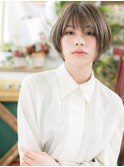 細めハイライト小顔ウルフマッシュショートc6戸頭20代30代40代