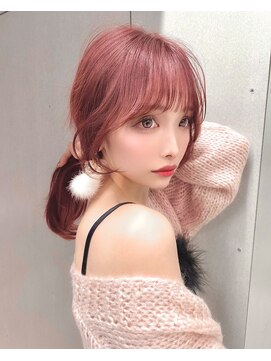 ジーナリア(Xena ria) 韓国風巻きピンク/くすみベージュ/ラベンダーミルクティー★48