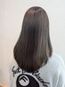 【当店人気No2 カット付き♪】　　カラー　+　カット　&　髪質改善Tr￥10000