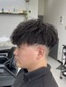 メンズカット＋パーマ (ツイストスパイラル)￥12000