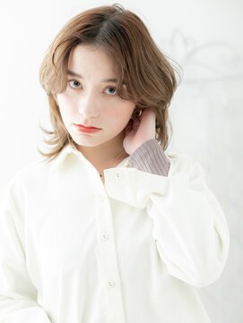 ヘアスタジオ ガロウ(hair stuido garou) くびれヘア/アプリコットオレンジ/ハイライトカラー/盛岡96