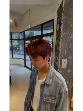 ロッソ ヘアアンドスパ 谷塚店(Rosso Hair&SPA) ボルドーレッド【ブリーチ無しダブルカラー】