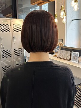 エムプラス 二子玉川(Mplus) 内巻き 大人ボブ / レッドブラウン