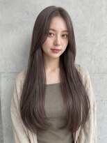 ルクスス(Ruxus) 透明感グレージュのロングレイヤー/うる艶メテオトリートメント