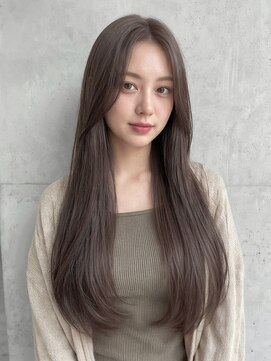 ルクスス(Ruxus) 透明感グレージュのロングレイヤー/うる艶メテオトリートメント