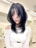 アイトーキョーエス 渋谷(AI TOKYO S)&nbsp;着物ヘア/大人ガーリー/ダークアッシュ/似合わせカット/渋谷