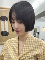 シベルバレー 横浜(sibell)&nbsp;＊20代30代切りっぱなしボブタッセルボブ顔周りレイヤーオリーブ