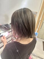 ネオリーブサイン 大森店(Neolive sign)&nbsp;細めハイライトの立体感グレーカラー