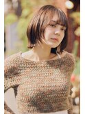 顔まわりレイヤーボブ