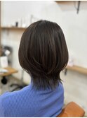 大人レイヤーボブ×ダークグレージュ/30代40代50代/横浜