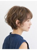 愛されショートボブ×ニュアンスパーマ