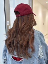 アイニ 天王寺アポロ店(aini)&nbsp;ハイライトカラー・ローズオレンジ〈airi〉