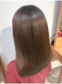 切りっぱなしセミロング