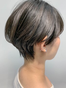 テトヘアー(teto hair) short(マッシュショート、暗髪、濃いグレー)