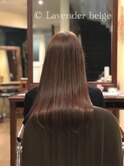 大人可愛いラべンダーベージュカラー■ohana 表参道 髪質改善■