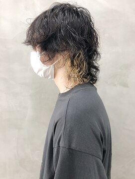 Sun メンズウルフスパイラルパーマ 菅原誠 L サン 渋谷 Sun のヘアカタログ ホットペッパービューティー