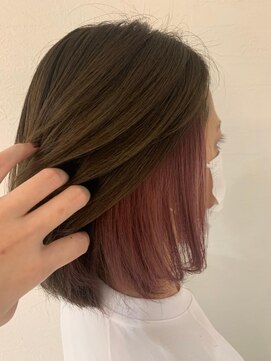 リアン 上尾店(Rien) マロンベージュ/Aラインボブ/かきあげバング[上尾/上尾駅]