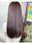 #ナチュラルハイライト#艶髪#ケアブリーチ#下村スタイル