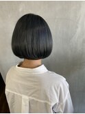 大人ブルーグレージュ ワンカールボブ【TiTi 福田】