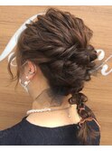 結婚式お呼ばれヘアセット