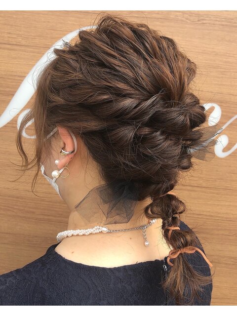 結婚式お呼ばれヘアセット