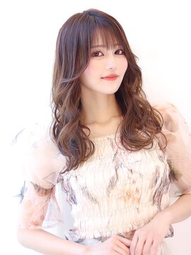 オーロ 宝塚店(ORO) 【ミルクベージュ小顔こなれヘアフェミニンふんわりカール】