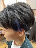 インナーカラーロイヤルブルー!
