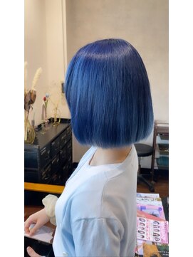 ヘアーワークス ボナ(HAIR WORKS bona.) 似合わせカット×髪質改善ケア【ライトブルー3】