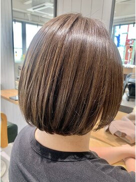 アーツ 茅ヶ崎(arts) 前髪/マチルダボブ/ピンクベージュ/インナーグレージュ/ショート