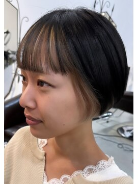 ヘアーアンドメイク グルック(hair&make Gluck) インナーカラーブラックxベージュ