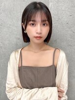 オーブ ヘアー アイラ 難波店(AUBE HAIR aila) 20代・30代_大人可愛いあごラインボブ