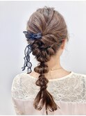 似合わせ大人可愛い編み下ろしヘアセット