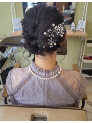 結婚式参列ヘアーセット