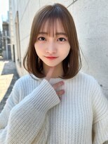 レイリー 原宿 表参道(Rayreee)&nbsp;愛され内巻きワンカールボブ/フォギーベージュ