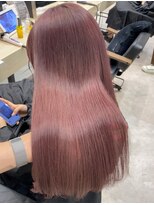 エレン 新百合ヶ丘店(ELEN)&nbsp;ブリーチして透明感のあるピンクベージュ