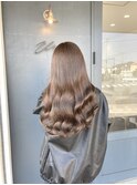 モカベージュ/髪質改善カラー/艶髪/髪質改善/福山/透明感