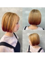 トゥージュ ベル(Toujours Belle)&nbsp;ぷつっとボブメインナーand裾のデザインカラー