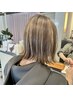 【大人女性から圧倒的支持！】シークレットハイライト＋透明感カラー￥8800