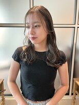 ラブハーツアンドビー 梅田EST(luve heart's And Be) 透け感ベージュとシースルーバング