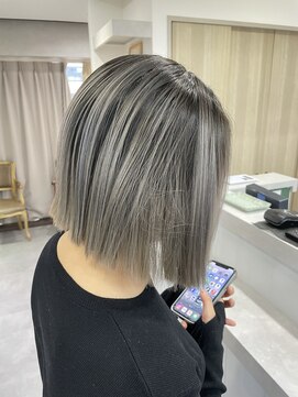 ワールドオーダー 天王寺店(WORLD ORDER) グレーバレイヤージュ　中川将平