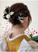 【ヘアアレンジ】あみこみスタイル【着付け】