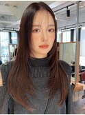 似合わせカット/レイヤーロング/ミディアム/前髪/小顔/30代