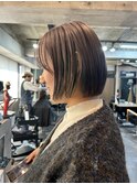 インナーカラー×ボブ